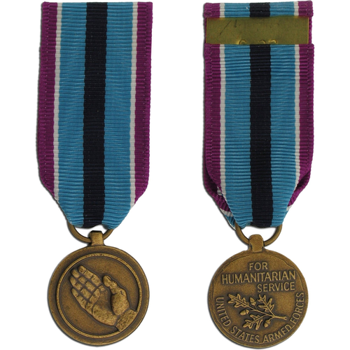 US Humanitarian Service (HSM) Medal Award - Miniature - New