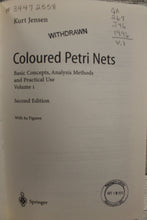 Load image into Gallery viewer, Coloured Petri Nets by Kurt Jensen - Basic Concepts, Analysis Methods,
