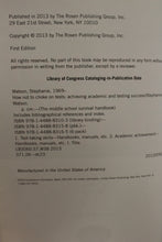 Load image into Gallery viewer, How Not To Choke On Tests - Achieving Academic and Testing Success