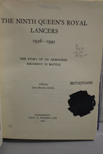 Load image into Gallery viewer, The Ninth Queen's Royal Lancers 1936-1945 by Joan Bright