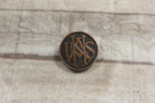 WWI USNA US National Army Pin With Screw Back Collar Insignia - Used