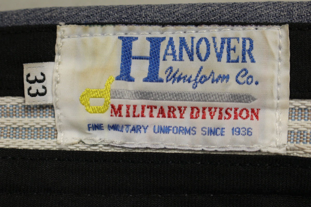 Hanover Uniform Men's Gray Slacks with Black Stripe Size 33 Used