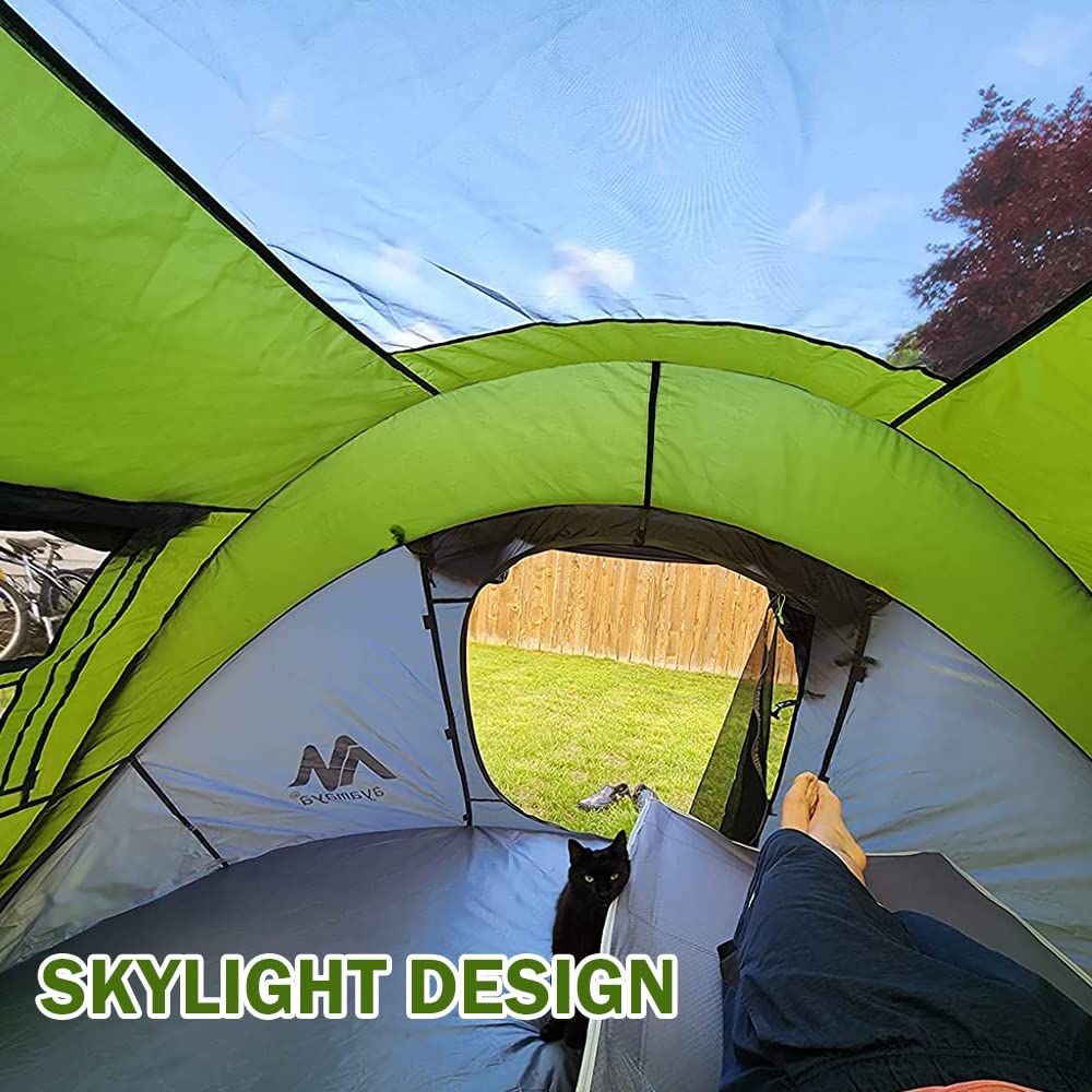 ayamaya zelt AYAMAYA 4 Person Automatic Pop Up Tent with Skylight, Rainfly, & Groun – Military Steals and Surplus