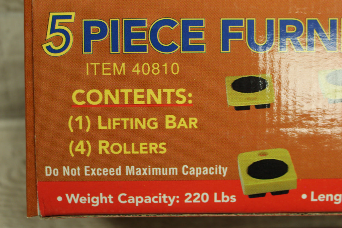 5Piece Furniture Mover Set With 360 Degree Trolley Pad New Military