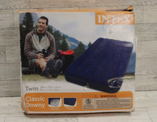 Load image into Gallery viewer, Intex Blow Up Inflatable Air Mattress - Classic Downy - Twin - 39x75x8.75"