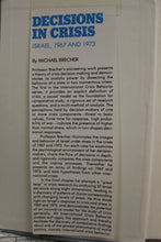 Load image into Gallery viewer, Decisions in Crisis by Michael Brecher - Israel, 1967 and 1973