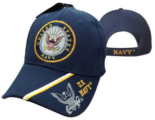 United States Navy USN Baseball Cap - Navy Blue - Adjustable - New