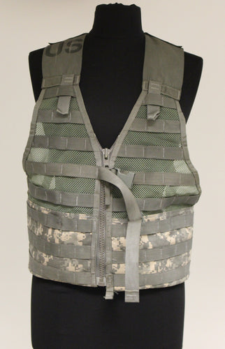 US Military Army ACU Molle Load Bearing Lightweight Load Carrying Vest - Used