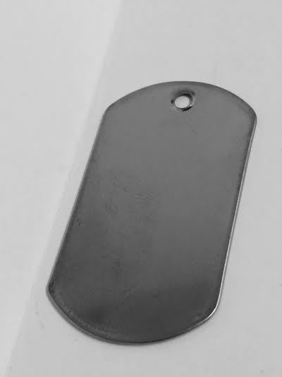 Blank metal deals dog tags