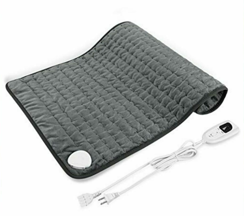 Electric Heating Pad for Back Shoulder Pain Relief w/ Heat Settings