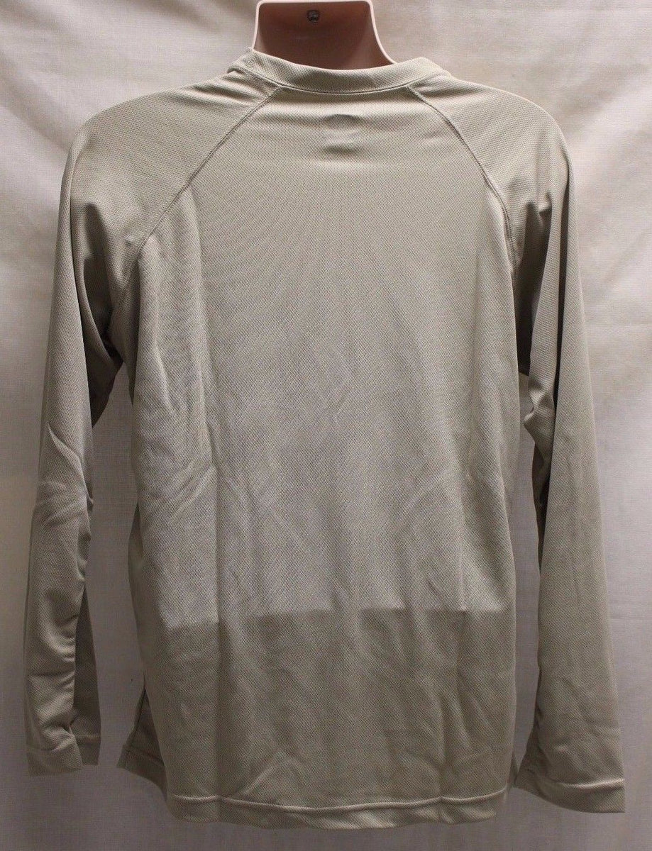 UNITED Mens Long Sleeve Midweight Long John Shirt Medium Desert Sa