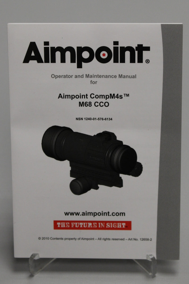 Operator & Maintenance Manual for Aimpoint CompM4s M68 CCO
