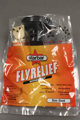 Starbar Outdoor Giant Fly Relief Disposable Fly Trap, Hanging, New