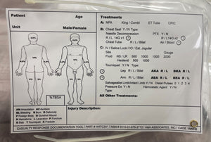 H&H Medical First Responder Casualty Response Cards - Pack of 10 - HHTC3V1 - New