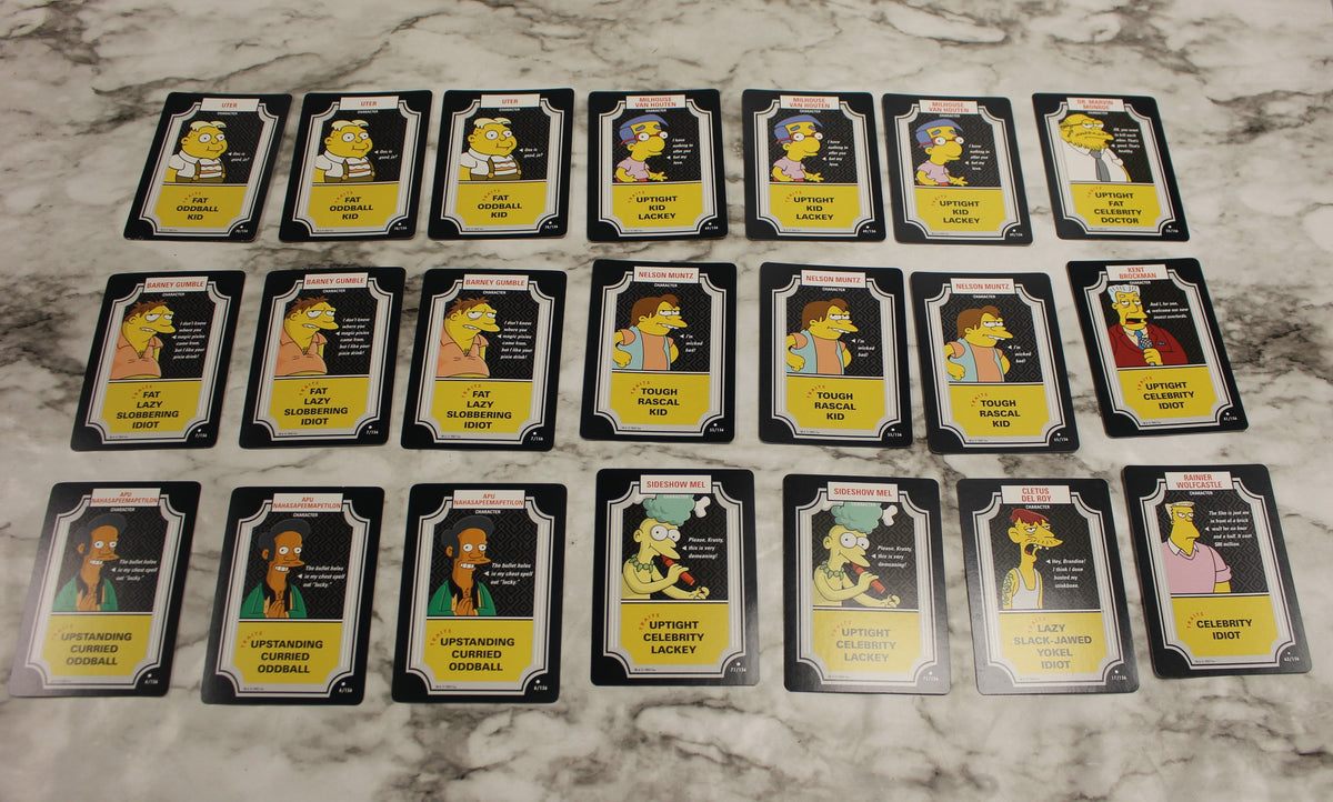 The Simpsons Trading Card Game Set Used, Excellent Condition