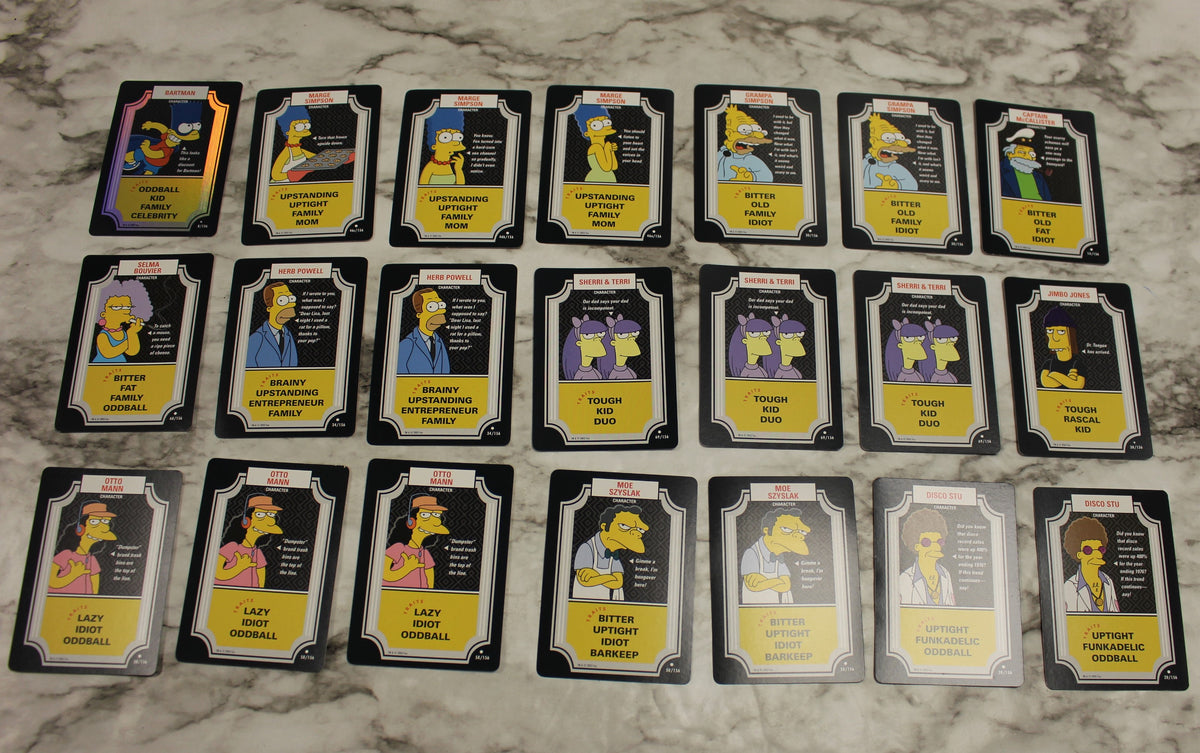 The Simpsons Trading Card Game Set Used, Excellent Condition