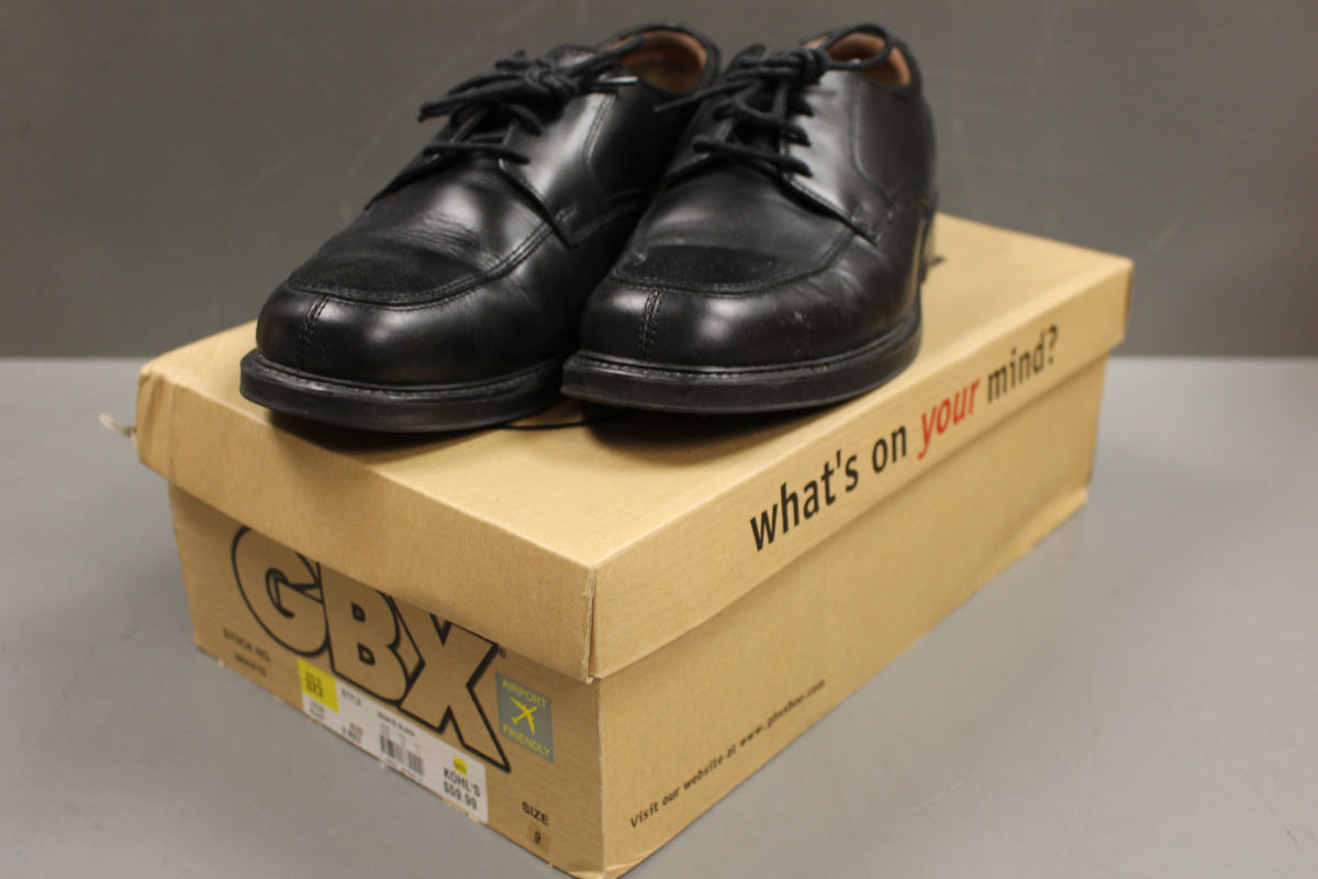 GBX Senate Black Oxford Dress Shoes Size 9M