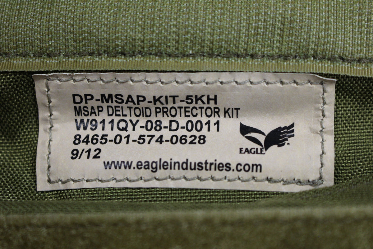 個人装備 EAGLE MSAP Deltoid Shoulder Protector KH Eagle Industries SFLCS MSAP Deltoid Protector Armor Pouch Set