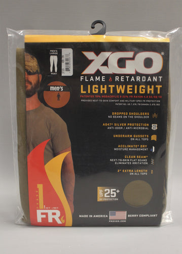 XGO Lightweight Flame Retardant Pants - Men's Medium - 499 Tan - New
