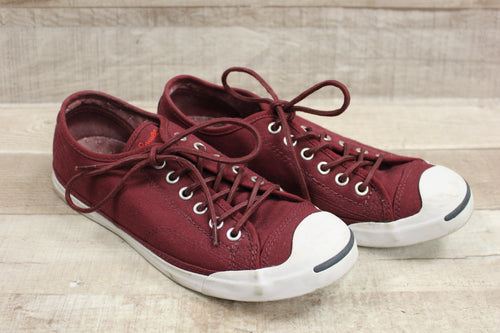 Converse Jack Purell Low Top Sneakers Maroon/Burgundy Men's 7 Women's 9 -Used
