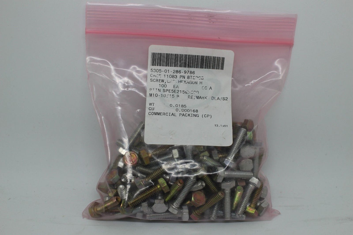 Hexagon Head Screw Cap, NSN 5305-01-286-9786, P/N 8T8908
