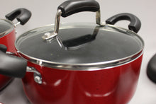 Load image into Gallery viewer, Cook N Home 12 Piece Nonstick Cookware Set - Marble Red - New