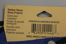 Load image into Gallery viewer, Blue Hawk Large Male Polyester Leather Palm Work Gloves, #0184235, New