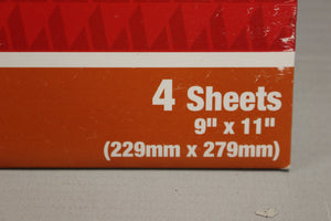 ACE Bare Wood Sandpaper - Assorted Pack of 60, 100, 150, 220 Grit - 9" x 11" NEW