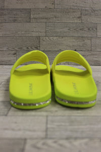 Liliana Magnolia Neoprene Slides Flipflops w/ Rhinestones- Size: 9 - Green - New