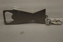Load image into Gallery viewer, Vintage Budweiser Bowtie Logo Metal Bottle Opener Keychain - Used