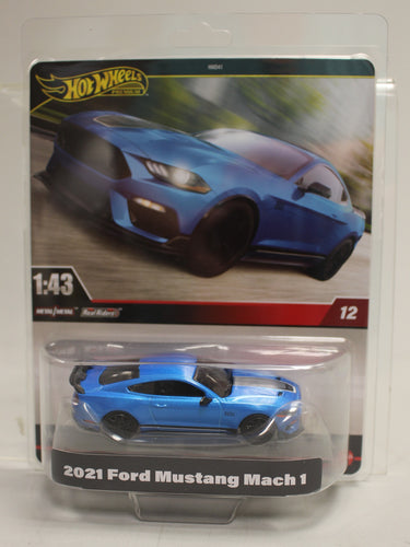 Hot Wheels 1:43 2021 Ford Mustange Mach 1 - Blue - New