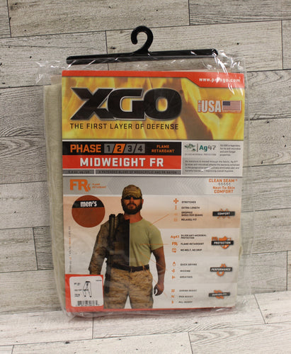 XGO Men's Phase 2 Midweight Long John Pant - Size: Medium - Desert Sand - New