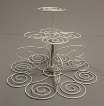 Load image into Gallery viewer, Wilton White Metal Cupcake &amp; Dessert Stand - Used