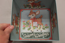 Load image into Gallery viewer, Lindy Bowman Season's Greetings Christmas Gift Box - 6" x 4" - New