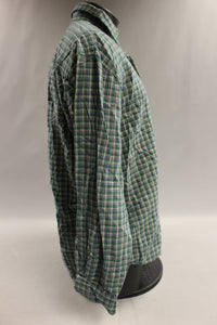 Eddie Bauer Men's Long Sleeve Plaid Shirt - Large - Used