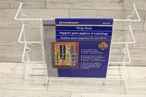 LeeRowan Foil Wrap Storage Rack Household Organizer -New