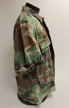 Load image into Gallery viewer, US Navy Seabees Woodland Short Sleeve Combat Jacket - Large Long - Used
