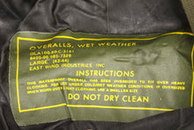 Load image into Gallery viewer, Vintage Wet Weather Rubberized Overalls - 8405-00-985-7329 - Large - Used