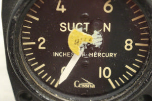 Cessna Aircraft 2 1/4 Inch Suction Indicator Gauge - Inches of Mercury 100903