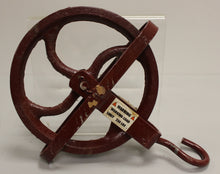 Load image into Gallery viewer, Durbin Durco 10" Cast Iron Pulley Well Wheel - 13405 - Red - New