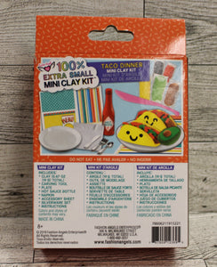 Fashion Angels Extra Xtra Small Taco Dinner Mini Clay Kit - New