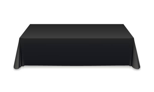Black Table Cloth Cover - Rectangle - 172