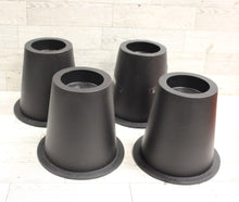 Load image into Gallery viewer, 6&quot; Bed Risers - Set of 4 - Black - Used