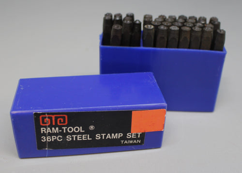 OTO Ram Tool Letters & Numbers Steel Stamp Set - 1/8
