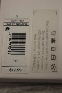 Wander Hotties Midweight Tie Back Tunic - Heather Grey -Small - New
