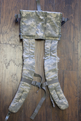 Military Issued Molle II ACU Rucksack Enhanced Frame Shoulder Straps, Grade F