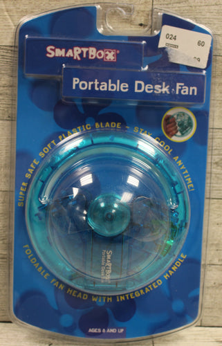 SmartBox Portable Desk Fan - Battery Powered - New