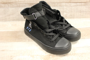 Feiyao Size 38 BTS High Top Shoes -Black -New