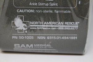 North American Rescue Sam Splint II - Military Version - 50-1005 - New
