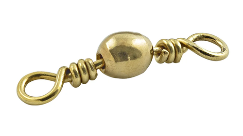South Bend Brass Barrel Swivel - Size: 1/0 - 110 lb Test - Pack of 4 - New